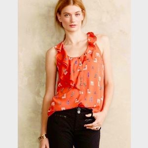 Anthropologie MAEVE Auriele Eiffel Tower Tank